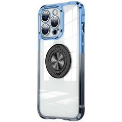 TPU+PC чехол Kickstand Color для Apple iPhone 14 (6.1") Синий / Серебряный