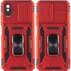 Ударопрочный чехол Camshield Army Ring для Xiaomi Redmi 9A Красный / Red