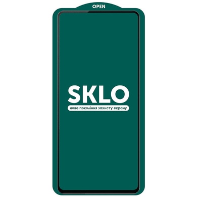 Защитное стекло SKLO 5D (тех.пак) для Oppo A54 4G / A55 4G Черный