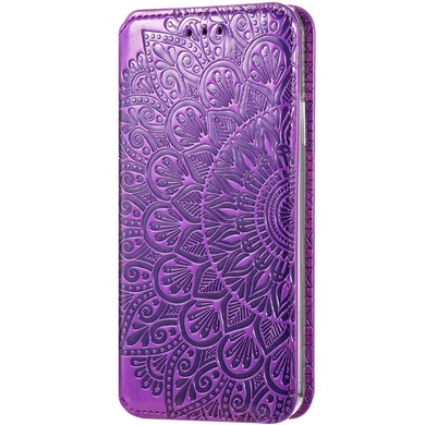 Кожаный чехол книжка GETMAN Mandala (PU) для Samsung Galaxy A50 (A505F) / A50s / A30s Фиолетовый