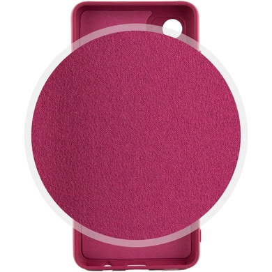 Чехол Silicone Cover Lakshmi Full Camera (A) для Motorola Moto G04 Бордовый / Marsala