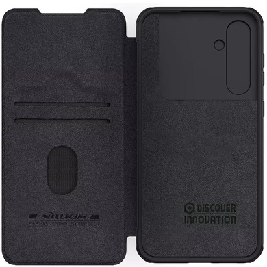 Шкіряний чохол (книга) Nillkin Qin Pro Camshield для Samsung Galaxy S23 FE, Чорний