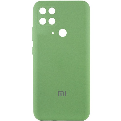 Чохол Silicone Cover Full Camera (AA) для Xiaomi Redmi 10C, М'ятний / Mint