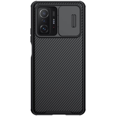 Карбонова накладка Nillkin Camshield (шторка на камеру) для Samsung Galaxy A73 5G, Чорний / Black