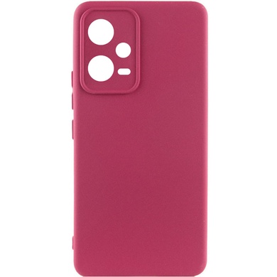 Чехол Silicone Cover Lakshmi Full Camera (A) для Xiaomi Poco X5 5G / Redmi Note 12 5G Бордовый / Marsala