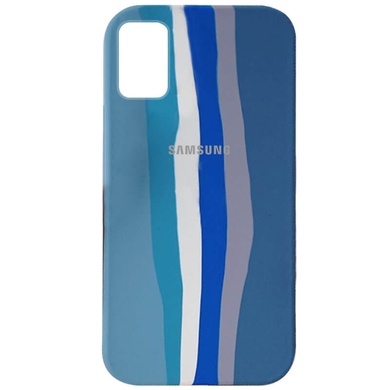 Чохол Silicone Cover Full Rainbow для Samsung Galaxy A51, Блакитний/Синій