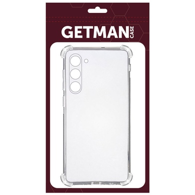 TPU чохол GETMAN Ease logo посилені кути Full Camera для Samsung Galaxy S23, Безбарвний (прозорий)