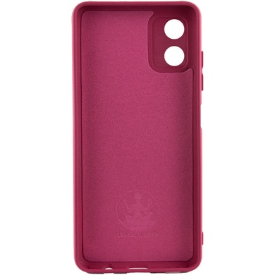 Чехол Silicone Cover Lakshmi Full Camera (A) для Motorola Moto G04 Бордовый / Marsala