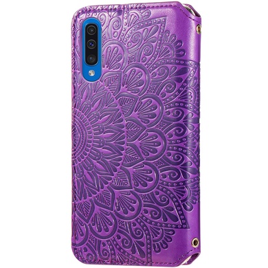 Шкіряний чохол книжка GETMAN Mandala (PU) для Samsung Galaxy A50 (A505F) / A50s / A30s, Фіолетовий