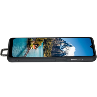 Кожаный чехол Wallet case and straps для Samsung Galaxy A14 4G/5G Синий / Blue