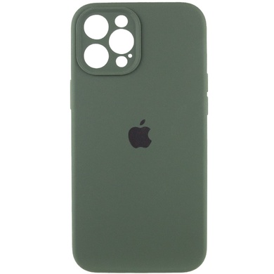Чехол Silicone Case Full Camera Protective (AA) для Apple iPhone 12 Pro (6.1") Зеленый / Cyprus Green