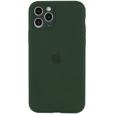 Чехол Silicone Case Full Camera Protective (AA) для Apple iPhone 12 Pro (6.1") Зеленый / Cyprus Green