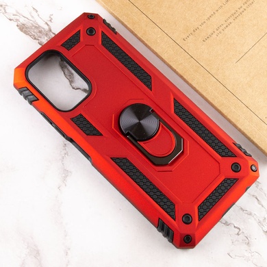 Ударопрочный чехол Serge Ring for Magnet для Xiaomi Redmi Note 11 (Global) / Note 11S Красный