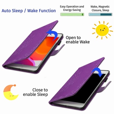 Кожаный чехол (книжка) Art Case с визитницей для Samsung Galaxy Tab A 7 10.4 (2020) Сиреневый