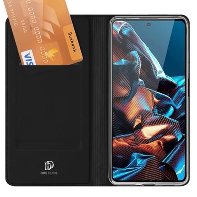 Чехол-книжка Dux Ducis с карманом для визиток для Xiaomi 12T / 12T Pro Черный