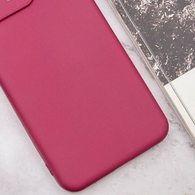 Чехол Silicone Cover Lakshmi Full Camera (A) для Motorola Moto G04 Бордовый / Marsala