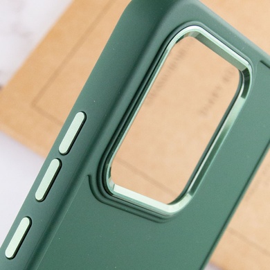 TPU чехол Bonbon Metal Style для Xiaomi Redmi Note 13 4G Зеленый / Army green