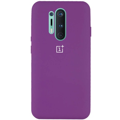 Чехол Silicone Cover Full Protective (AA) для OnePlus 8 Pro Фиолетовый / Grape