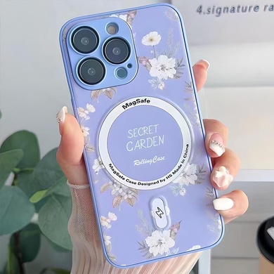 TPU+PC чехол Secret Garden with MagSafe для Apple iPhone 14 Pro (6.1") Lilac