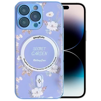 TPU+PC чехол Secret Garden with MagSafe для Apple iPhone 14 Pro (6.1") Lilac