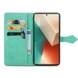 Кожаный чехол (книжка) Art Case с визитницей для Xiaomi Redmi Note 13 4G Бирюзовый