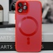 Чехол TPU+Glass Sapphire Midnight with MagSafe для Apple iPhone 15 Pro (6.1") Красный / Red