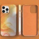 Кожаный чехол Figura Series Case with MagSafe для Apple iPhone 14 Pro (6.1") Orange