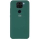 Чехол Silicone Cover Full Protective (AA) для Xiaomi Redmi Note 9 / Redmi 10X Зеленый / Pine green