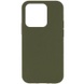 Чохол Silicone Case Full Protective (AA) NO LOGO для Apple iPhone 15 Pro Max (6.7"), Зеленый / Dark Olive