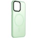 TPU+PC чохол Metal Buttons with MagSafe Colorful для Apple iPhone 13 (6.1"), М'ятний