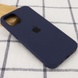 Чохол Silicone Case Full Protective (AA) для Apple iPhone 14 (6.1"), Темний Синій / Midnight Blue