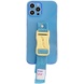 Чехол Handfree с цветным ремешком для Apple iPhone 12 Pro (6.1") Синий