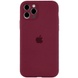Чехол Silicone Case Full Camera Protective (AA) для Apple iPhone 13 Pro (6.1") Бордовый / Plum
