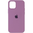 Чехол Silicone Case Full Protective (AA) для Apple iPhone 12 Pro Max (6.7") Лиловый / Lilac Pride