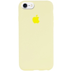 Чехол Silicone Case Full Protective (AA) для Apple iPhone 7 / 8 / SE (2020) (4.7") Желтый / Mellow Yellow