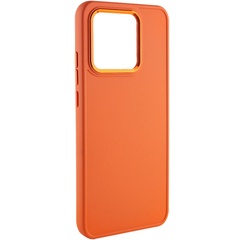 TPU чехол Bonbon Metal Style для Xiaomi Redmi Note 13 Pro 4G / Poco M6 Pro 4G Оранжевый / Papaya
