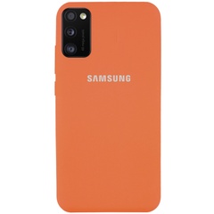 Чехол Silicone Cover Full Protective (AA) для Samsung Galaxy A41 Оранжевый / Apricot