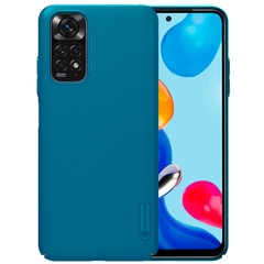 Чехол Nillkin Matte для Xiaomi Redmi Note 11 (Global) Бирюзовый / Peacock blue