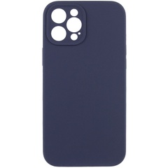 Чохол Silicone Case Full Camera Protective (AA) NO LOGO для Apple iPhone 12 Pro Max (6.7"), Темно-синій / Midnight blue