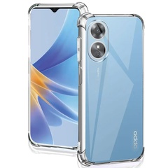 TPU чохол GETMAN Ease logo посилені кути Full Camera для Oppo Reno 8 T 4G, Безбарвний (прозорий)