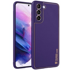 Шкіряний чохол Xshield для Samsung Galaxy S21+, Фиолетовый / Dark Purple