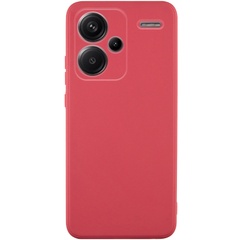 Силиконовый чехол Candy Full Camera для Xiaomi Redmi Note 13 Pro+ Красный / Camellia