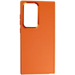 TPU чохол Bonbon Metal Style для Samsung Galaxy S23 Ultra, Оранжевый / Papaya