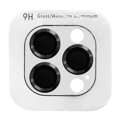 Захисне скло Metal Classic на камеру (в упак.) для Apple iPhone 15 Pro (6.1") / 15 Pro Max (6.7"), Чорний / Black
