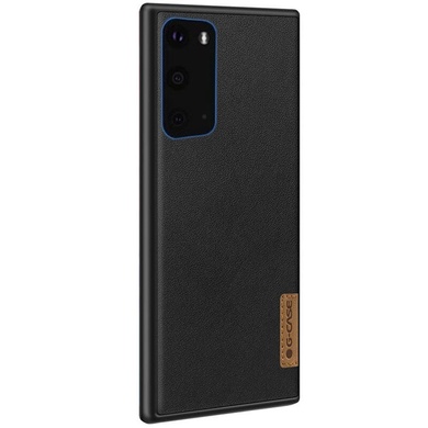 Кожаная накладка G-Case Sheep Skin Dark Series для Samsung Galaxy S20 Черный