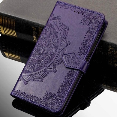 Кожаный чехол (книжка) Art Case с визитницей для Samsung Galaxy A71 Фиолетовый