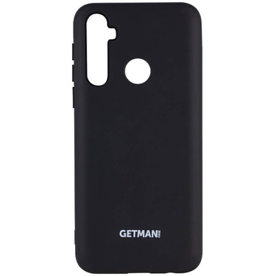 Чехол Silicone Cover GETMAN for Magnet для Samsung Galaxy A21 Черный / Black