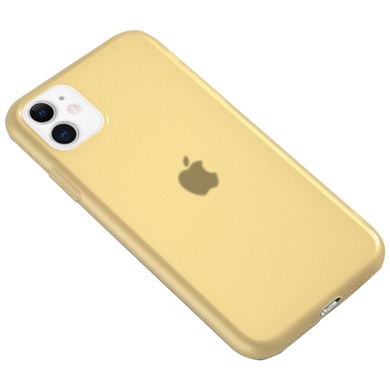 Силіконовий матовий напівпрозорий чохол для Apple iPhone 11 (6.1"), Жовтий / Yellow