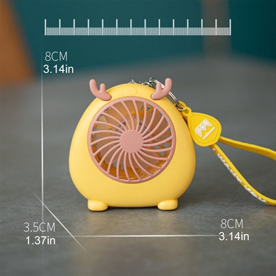 Портативний вентилятор Mini Hom, Yellow