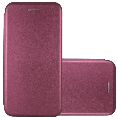 Кожаный чехол (книжка) Classy для Samsung Galaxy A21s Бордовый